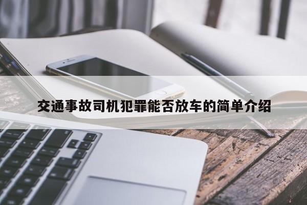 交通事故司机犯罪能否放车的简单介绍