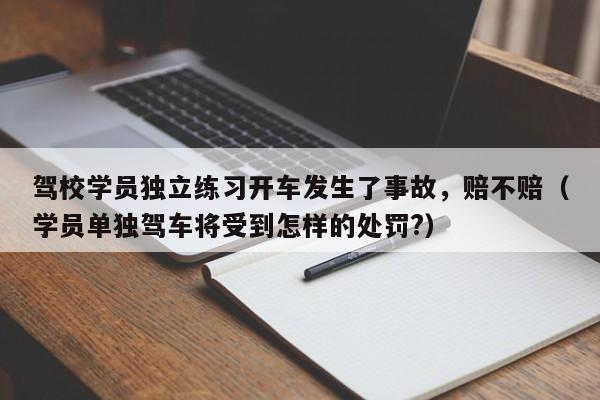 驾校学员独立练习开车发生了事故，赔不赔（学员单独驾车将受到怎样的处罚?）