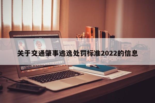 关于交通肇事逃逸处罚标准2022的信息