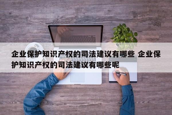 企业保护知识产权的司法建议有哪些 企业保护知识产权的司法建议有哪些呢