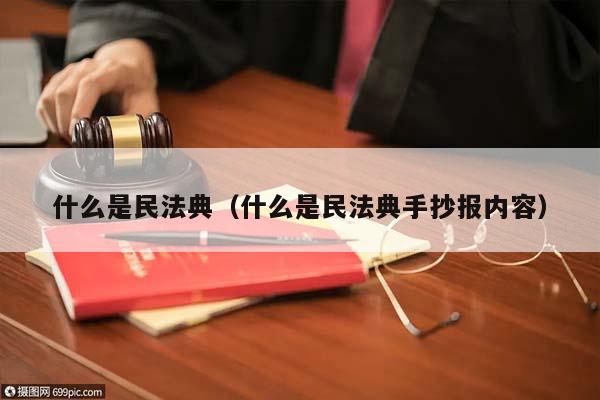 什么是民法典（什么是民法典手抄报内容）