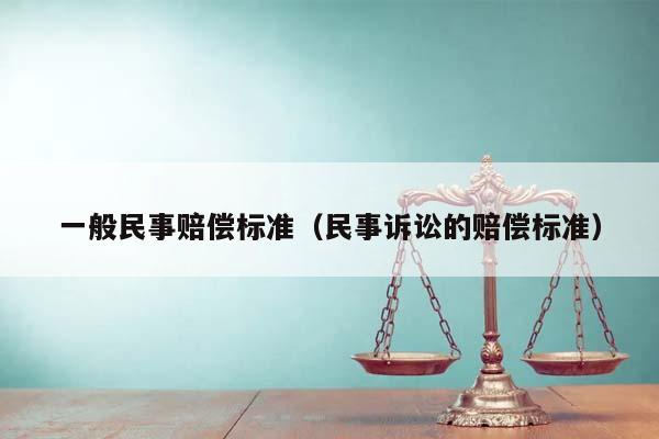 一般民事赔偿标准（民事诉讼的赔偿标准）