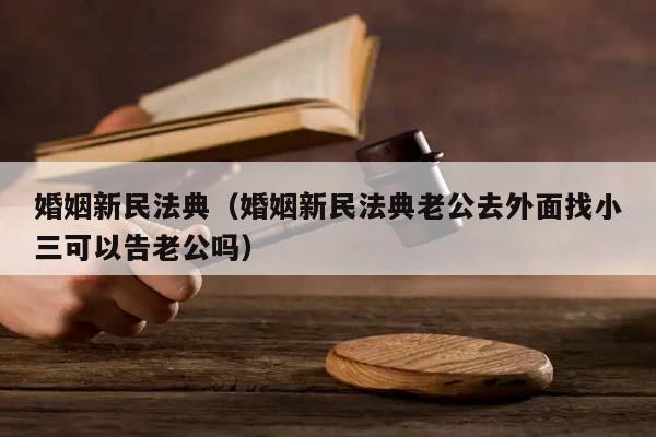 婚姻新民法典（婚姻新民法典老公去外面找小三可以告老公吗）