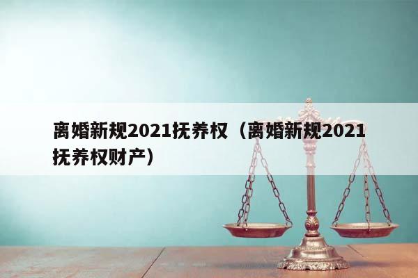 离婚新规2021抚养权（离婚新规2021抚养权财产）