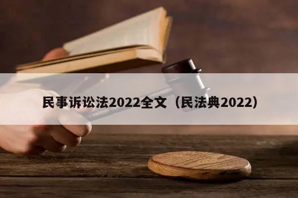 民事诉讼法2022全文（民法典2022）