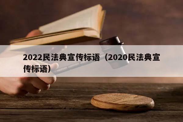 2022民法典宣传标语（2020民法典宣传标语）