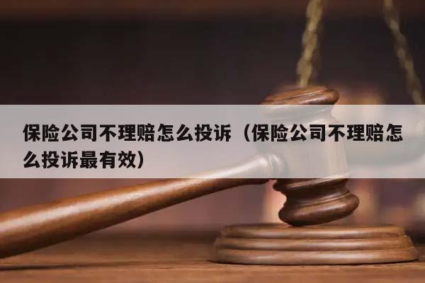 保险公司不理赔怎么投诉（保险公司不理赔怎么投诉最有效）