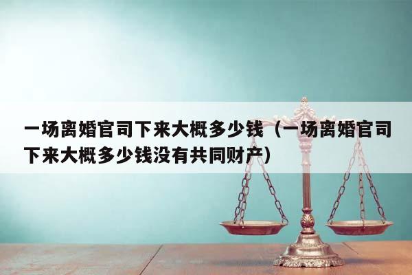 一场离婚官司下来大概多少钱（一场离婚官司下来大概多少钱没有共同财产）