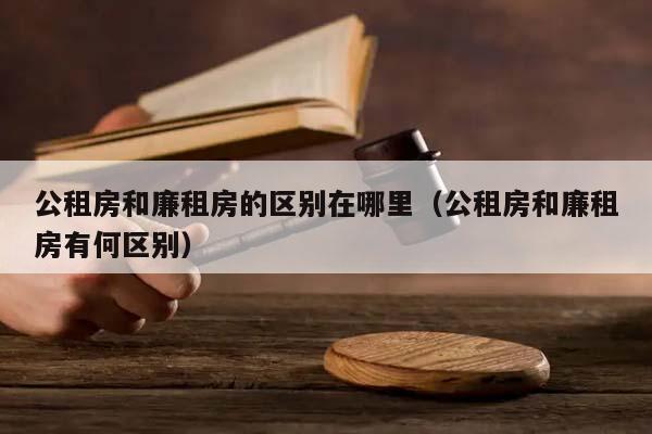 公租房和廉租房的区别在哪里（公租房和廉租房有何区别）