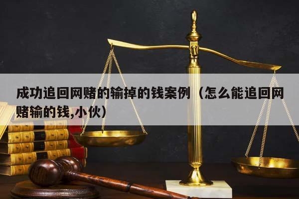 成功追回网赌的输掉的钱案例（怎么能追回网赌输的钱,小伙）