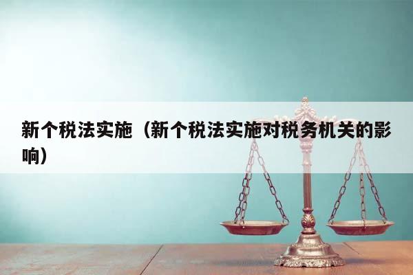 新个税法实施（新个税法实施对税务机关的影响）