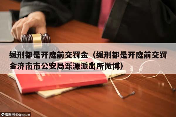 缓刑都是开庭前交罚金（缓刑都是开庭前交罚金济南市公安局泺源派出所微博）