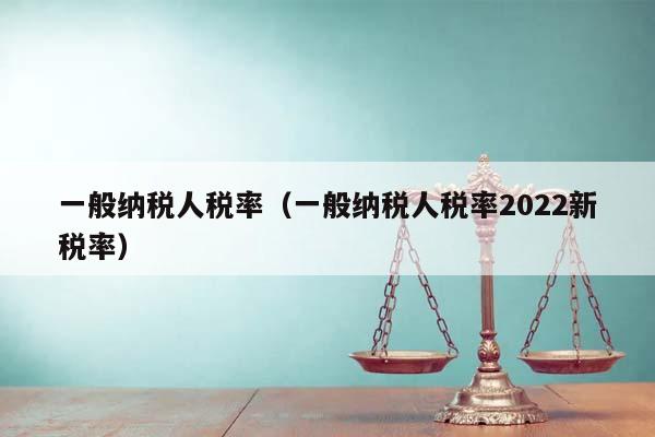 一般纳税人税率（一般纳税人税率2022新税率）