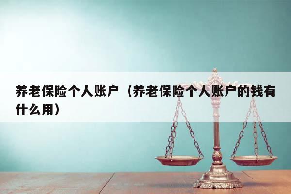 养老保险个人账户（养老保险个人账户的钱有什么用）