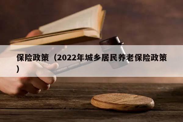 保险政策（2022年城乡居民养老保险政策）