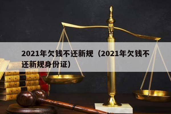 2021年欠钱不还新规（2021年欠钱不还新规身份证）