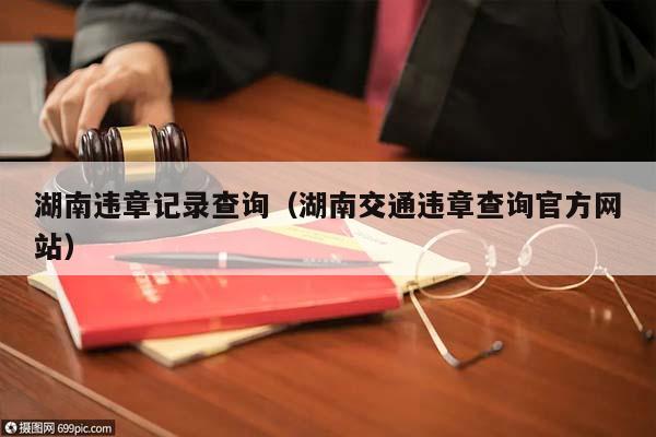 湖南违章记录查询（湖南交通违章查询官方网站）