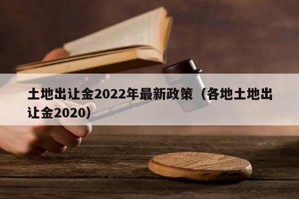 土地出让金2022年最新政策（各地土地出让金2020）