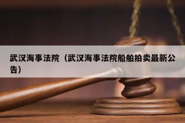 武汉海事法院（武汉海事法院船舶拍卖最新公告）