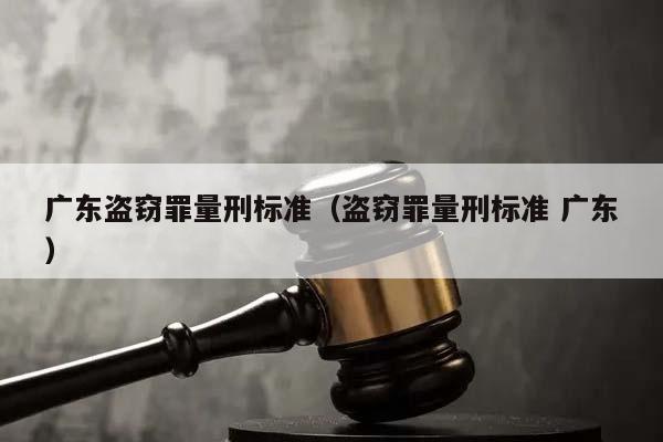 广东盗窃罪量刑标准（盗窃罪量刑标准 广东）