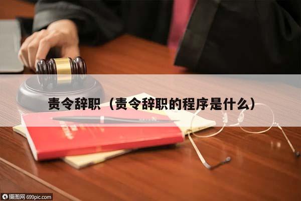 责令辞职（责令辞职的程序是什么）