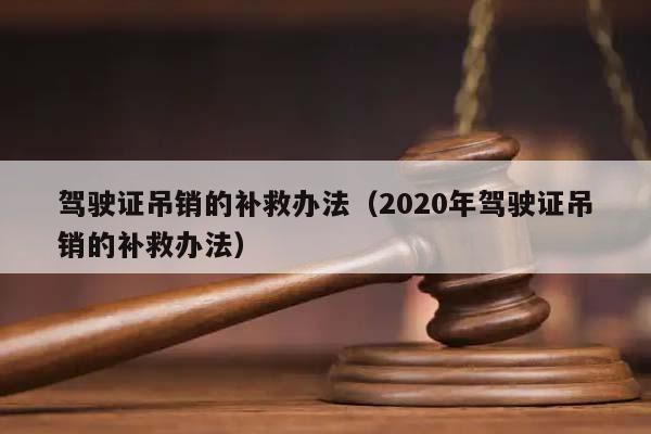 驾驶证吊销的补救办法（2020年驾驶证吊销的补救办法）