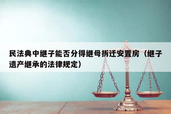 民法典中继子能否分得继母拆迁安置房（继子遗产继承的法律规定）