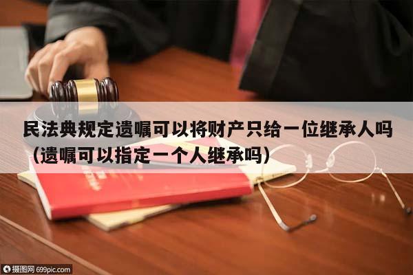 民法典规定遗嘱可以将财产只给一位继承人吗（遗嘱可以指定一个人继承吗）