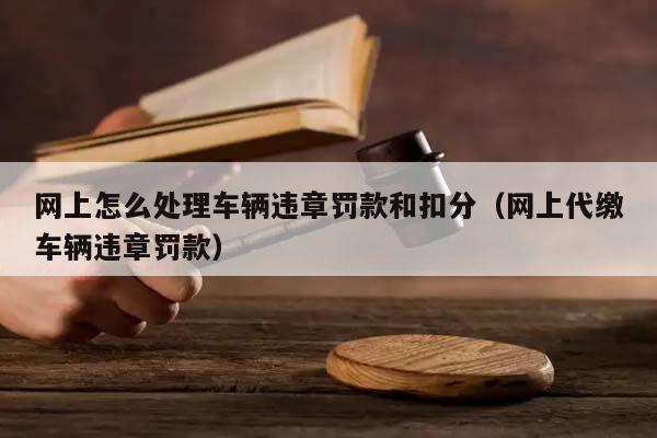 网上怎么处理车辆违章罚款和扣分（网上代缴车辆违章罚款）