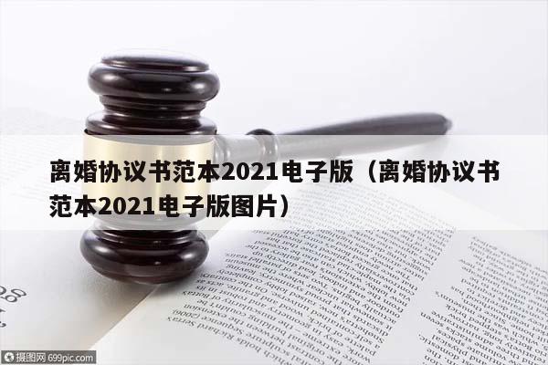 离婚协议书范本2021电子版（离婚协议书范本2021电子版图片）