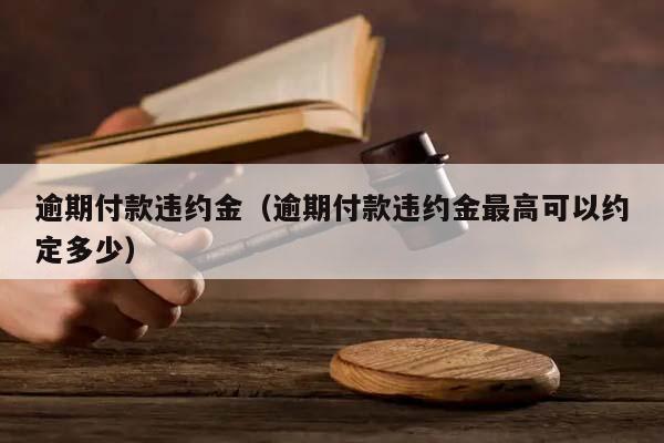 逾期付款违约金（逾期付款违约金最高可以约定多少）